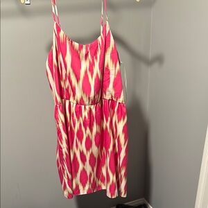 Kensie Pink and Cream Patterned Dress